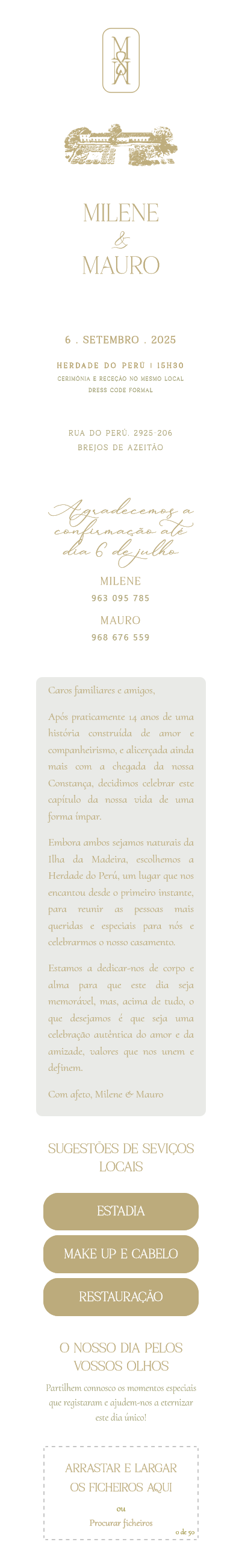 Casamento | Milene & Mauro — mobile